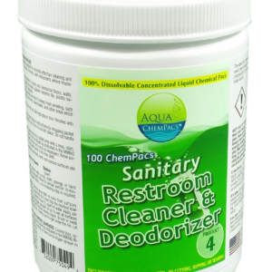 Aqua ChemPacs Disinfectant Qts (Sanitary Restroom Cleaner And Deodorizer) Mini-Jar