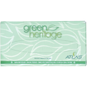 Atlas Paper Mills Green Heritage Boxed Facial Tissue - 100 ct.