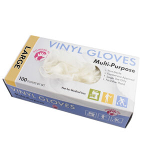 NPP Large Vinyl Powder Free Gloves 1 case of 10 boxes of 100 gloves disposable