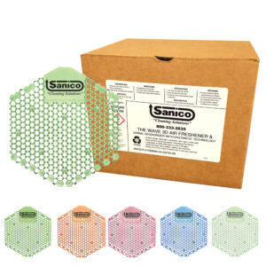 Sanico Cucumber Melon 10 Pack 30-Day Urinal Deodorizer Screen w/ Enzymatic Technology